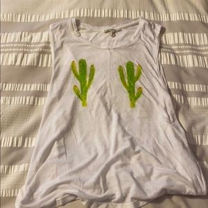Cactus muscle tee. Size medium